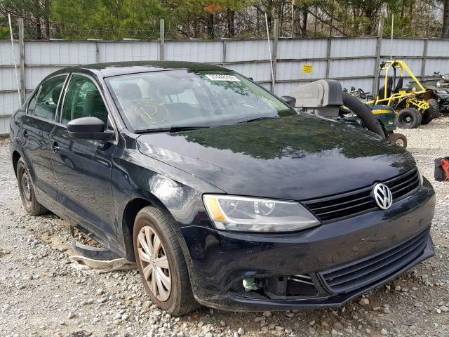 3VW2K7AJ4BM051842 - 2011 VOLKSWAGEN JETTA BASE BLACK photo 1
