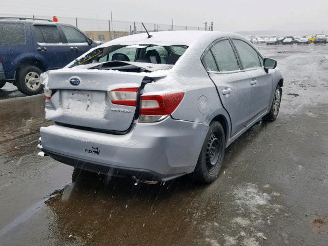 4S3GKAA67J3604484 - 2018 SUBARU IMPREZA SILVER photo 4