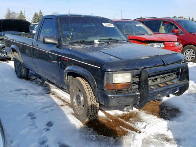 1B7GL26X9SS378539 - 1995 DODGE DAKOTA BLACK photo 1