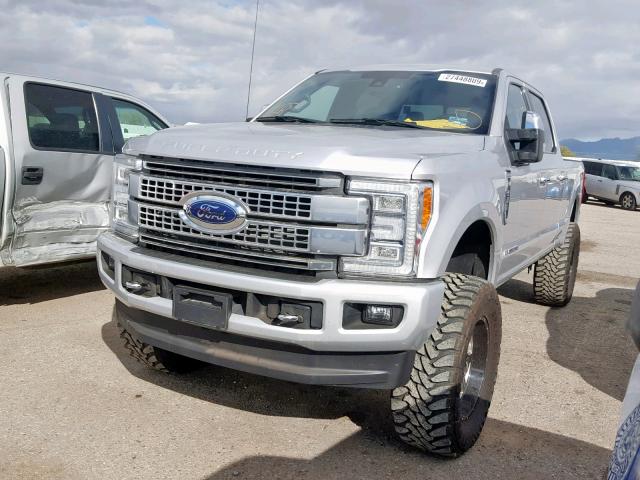 1FT7W2BT9HEB53278 - 2017 FORD F250 SUPER SILVER photo 2