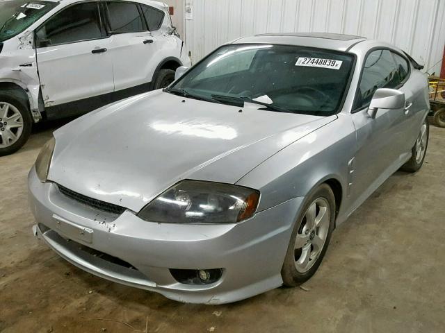 KMHHM65D36U219070 - 2006 HYUNDAI TIBURON GS SILVER photo 2