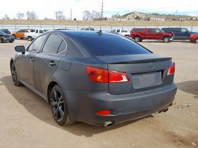 JTHCK262795033569 - 2009 LEXUS IS 250 BLACK photo 3