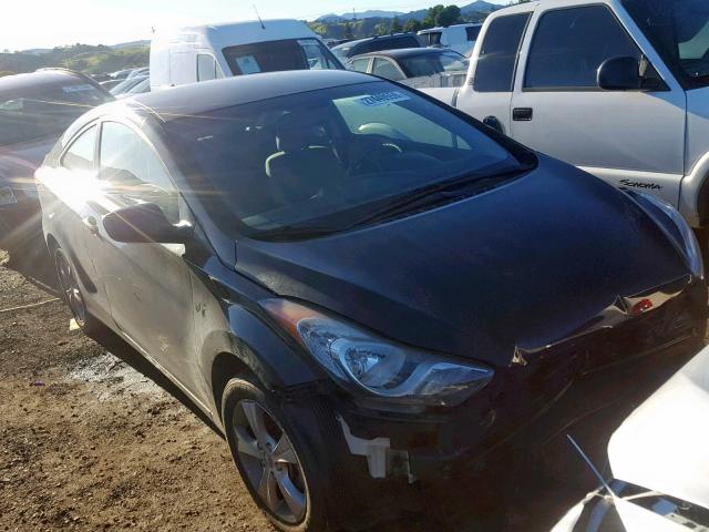 KMHDH6AE3DU001161 - 2013 HYUNDAI ELANTRA CO BLACK photo 1