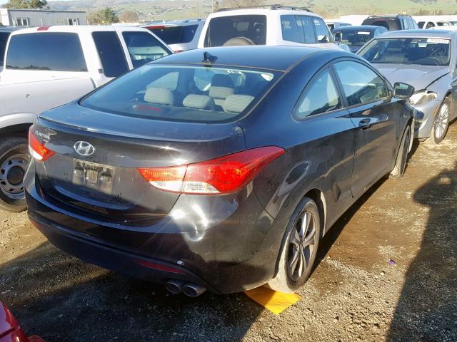 KMHDH6AE3DU001161 - 2013 HYUNDAI ELANTRA CO BLACK photo 4