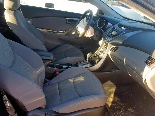 KMHDH6AE3DU001161 - 2013 HYUNDAI ELANTRA CO BLACK photo 5