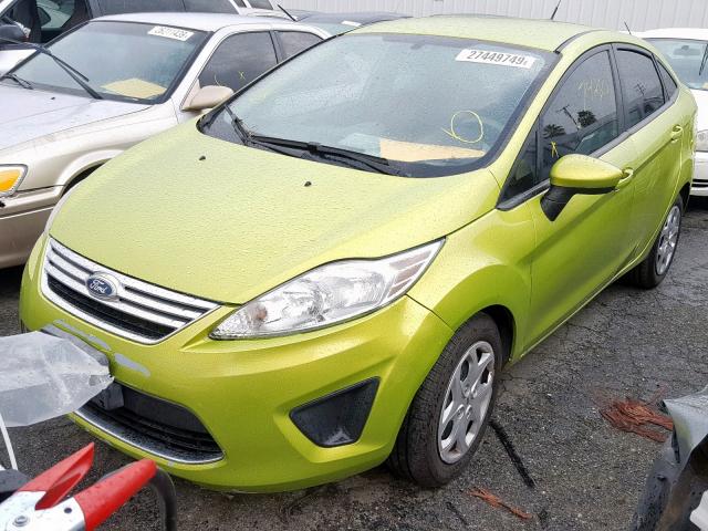 3FADP4BJ9BM177727 - 2011 FORD FIESTA SE GREEN photo 2