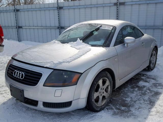 TRUWC28N221011033 - 2002 AUDI TT QUATTRO SILVER photo 2