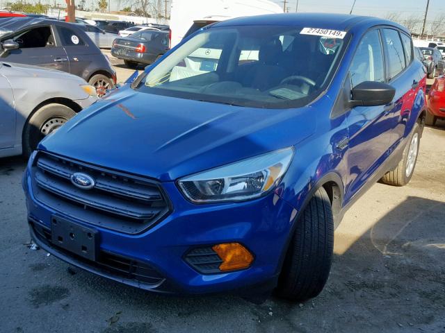 1FMCU0F75HUD59298 - 2017 FORD ESCAPE S BLUE photo 2