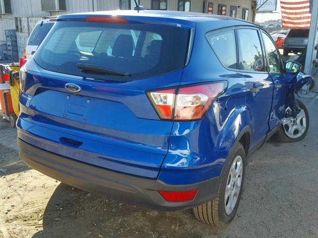 1FMCU0F75HUD59298 - 2017 FORD ESCAPE S BLUE photo 4