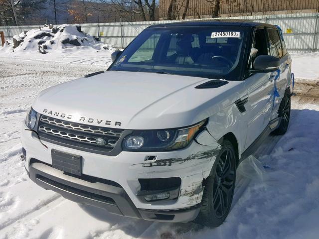 SALWR2EF4GA567513 - 2016 LAND ROVER RANGE ROVE WHITE photo 2