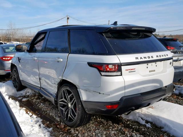 SALWR2EF4GA567513 - 2016 LAND ROVER RANGE ROVE WHITE photo 3