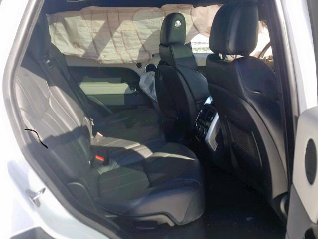 SALWR2EF4GA567513 - 2016 LAND ROVER RANGE ROVE WHITE photo 6