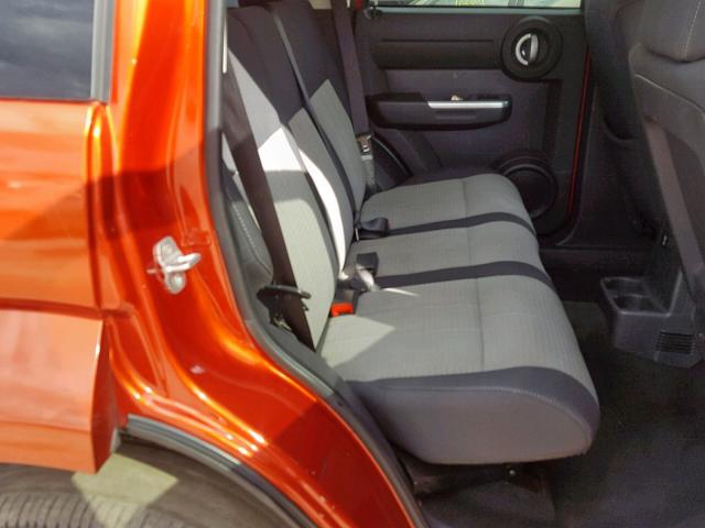 1D8GT58637W719795 - 2007 DODGE NITRO R/T ORANGE photo 6