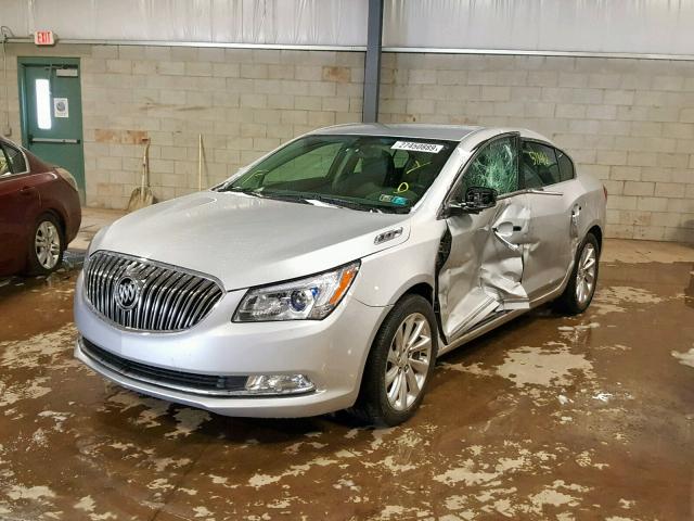 1G4GB5G36EF134923 - 2014 BUICK LACROSSE SILVER photo 2