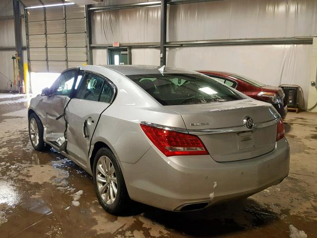 1G4GB5G36EF134923 - 2014 BUICK LACROSSE SILVER photo 3