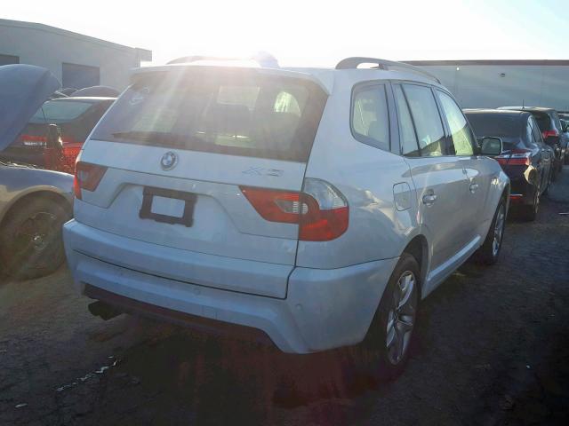 WBXPA93486WG87027 - 2006 BMW X3 3.0I WHITE photo 4