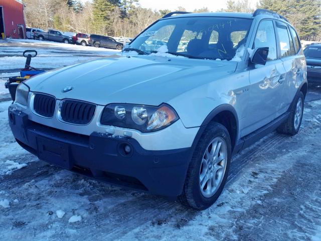 WBXPA73464WB23121 - 2004 BMW X3 2.5I GRAY photo 2