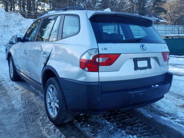 WBXPA73464WB23121 - 2004 BMW X3 2.5I GRAY photo 3