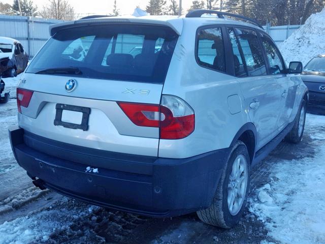 WBXPA73464WB23121 - 2004 BMW X3 2.5I GRAY photo 4