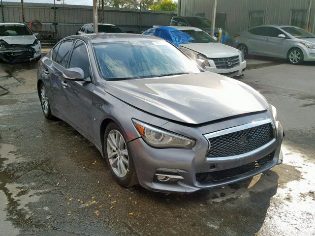 JN1BV7AP5FM347844 - 2015 INFINITI Q50 BASE GRAY photo 1