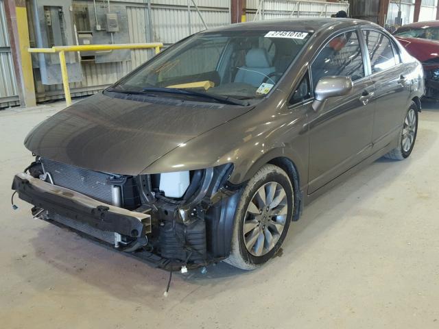 19XFA1F96AE055998 - 2010 HONDA CIVIC EXL GRAY photo 2