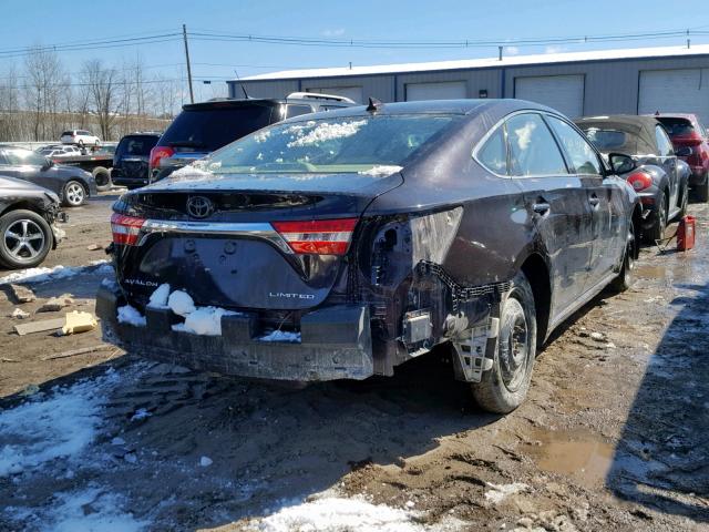 4T1BK1EB9DU011219 - 2013 TOYOTA AVALON BAS MAROON photo 4