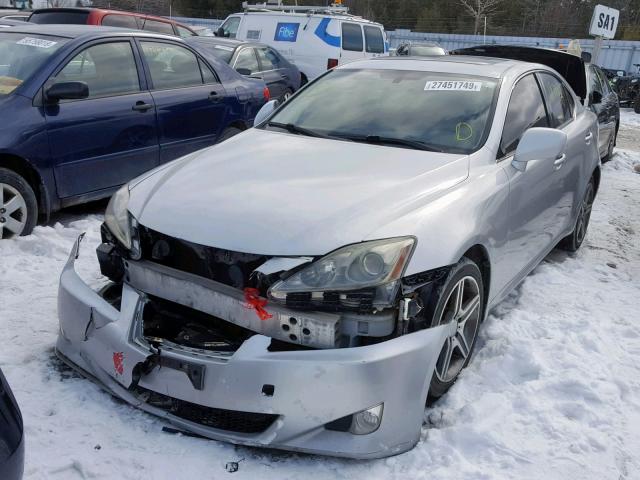 JTHCK262662005744 - 2006 LEXUS IS 250 SILVER photo 2