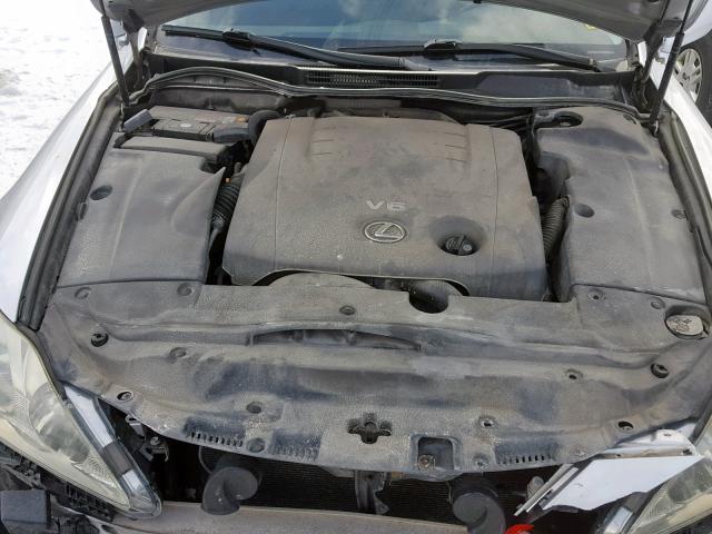 JTHCK262662005744 - 2006 LEXUS IS 250 SILVER photo 7