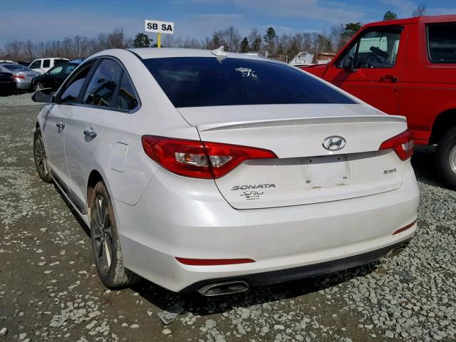 5NPE34AF5HH502444 - 2017 HYUNDAI SONATA SPO WHITE photo 3