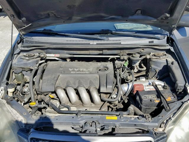 2T1BY32E55C363600 - 2005 TOYOTA COROLLA XR CHARCOAL photo 7