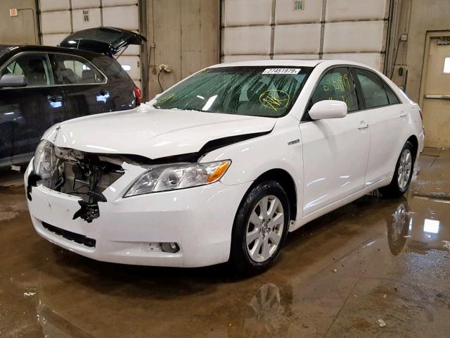 4T1BB46K28U061689 - 2008 TOYOTA CAMRY HYBR WHITE photo 2