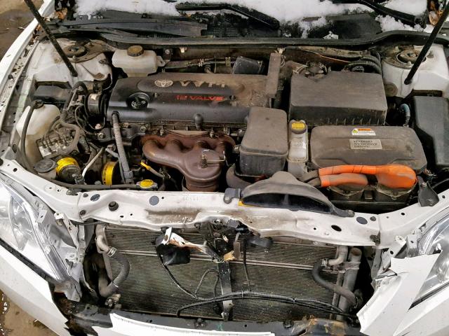 4T1BB46K28U061689 - 2008 TOYOTA CAMRY HYBR WHITE photo 7