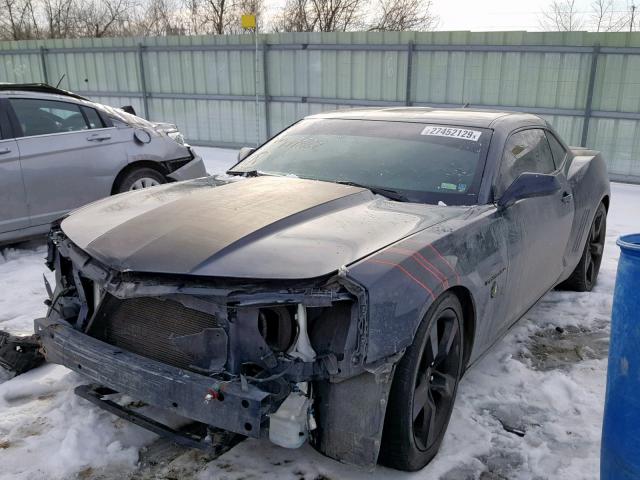 2G1FA1EV8A9177882 - 2010 CHEVROLET CAMARO LS BLUE photo 2