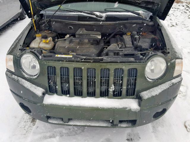 1J8FF47W88D563921 - 2008 JEEP COMPASS SP GREEN photo 7