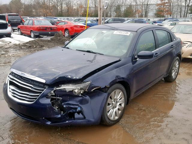 1C3CCBAB0EN170793 - 2014 CHRYSLER 200 LX BLUE photo 2