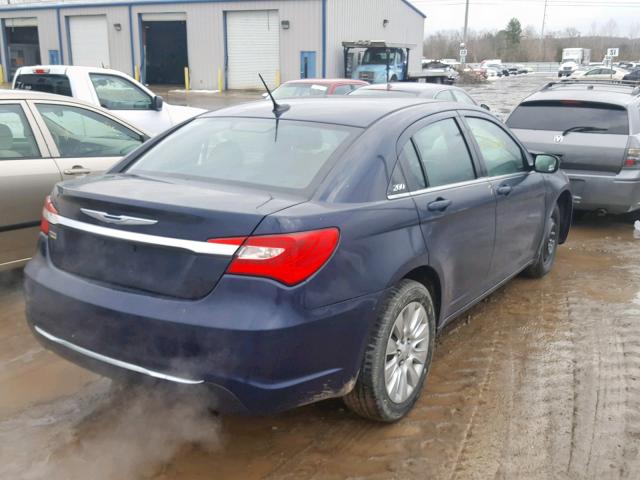 1C3CCBAB0EN170793 - 2014 CHRYSLER 200 LX BLUE photo 4