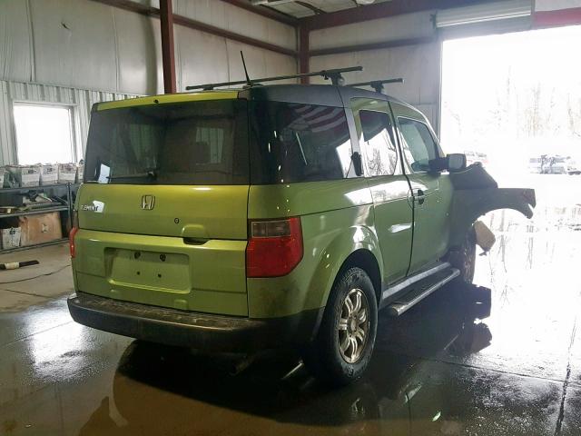 5J6YH28706L021151 - 2006 HONDA ELEMENT EX GREEN photo 4