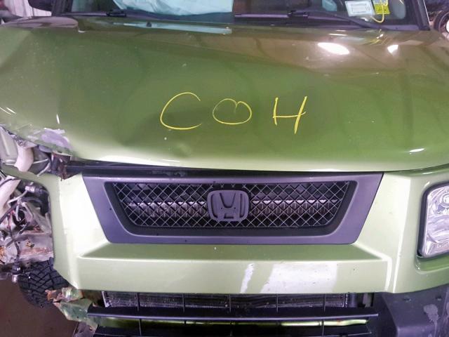 5J6YH28706L021151 - 2006 HONDA ELEMENT EX GREEN photo 7