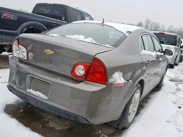 1G1ZB5EB1AF297764 - 2010 CHEVROLET MALIBU LS ყავისფერი ფოტო 4