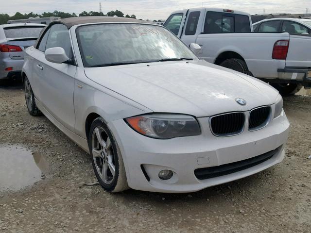 WBAUL7C5XDVU09086 - 2013 BMW 128 I WHITE photo 1