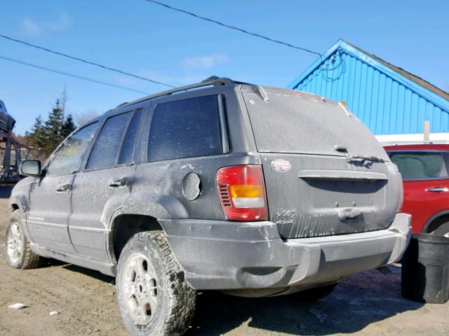 1J4GW48S74C157842 - 2004 JEEP GRAND CHER GRAY photo 3