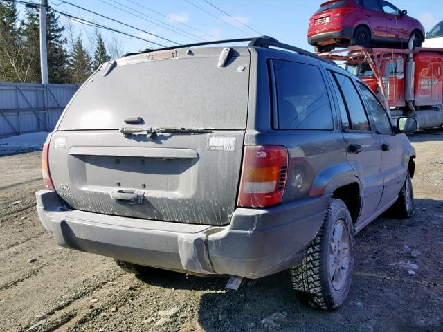 1J4GW48S74C157842 - 2004 JEEP GRAND CHER GRAY photo 4