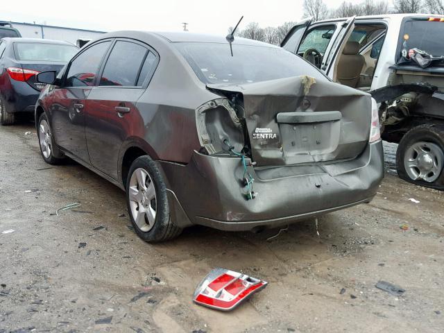 3N1AB61E78L727391 - 2008 NISSAN SENTRA 2.0 BROWN photo 3