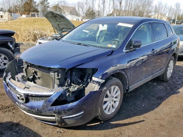 JM3TB38VX80163296 - 2008 MAZDA CX-9 BLUE photo 2