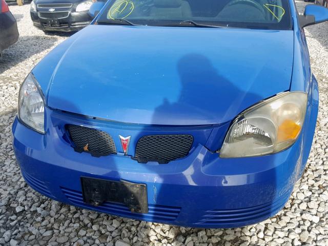 1G2AL18F387249345 - 2008 PONTIAC G5 BLUE photo 9