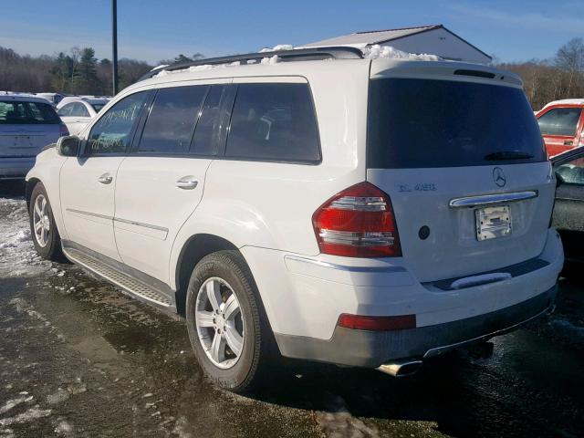 4JGBF71E48A338741 - 2008 MERCEDES-BENZ GL 450 4MA WHITE photo 3