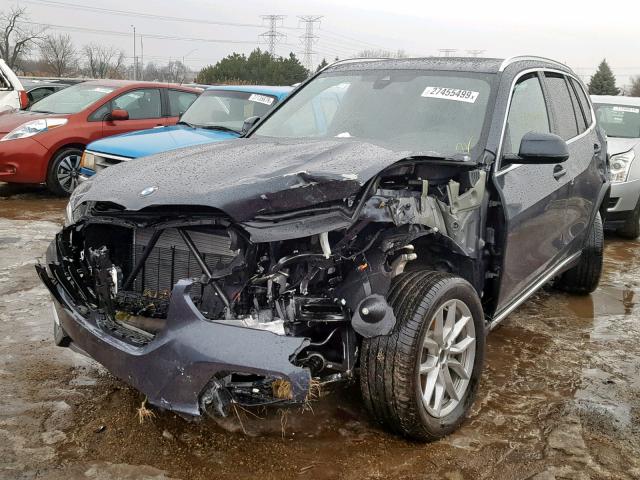5UXCR6C54KLK87081 - 2019 BMW X5 XDRIVE4 أزرق صورة 2