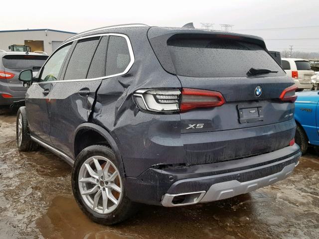 5UXCR6C54KLK87081 - 2019 BMW X5 XDRIVE4 أزرق صورة 3
