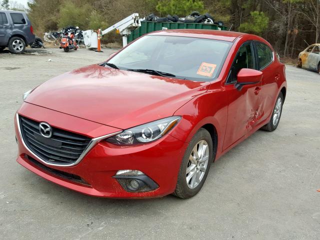 3MZBM1L75FM209863 - 2015 MAZDA 3 TOURING RED photo 2