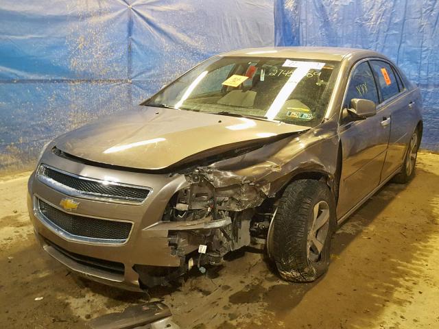 1G1ZC5E04CF333946 - 2012 CHEVROLET MALIBU 1LT ყავისფერი ფოტო 2